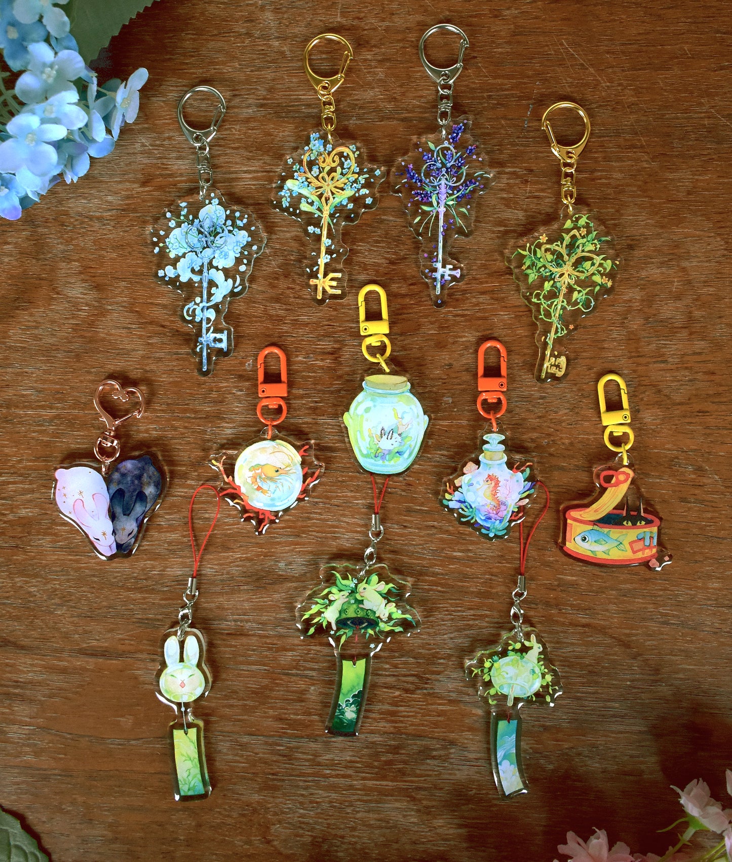 Key of Breath - Clear Acrylic Charm