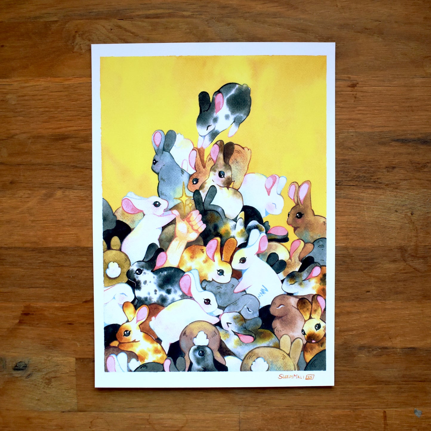 Buried in Bunnies - Print