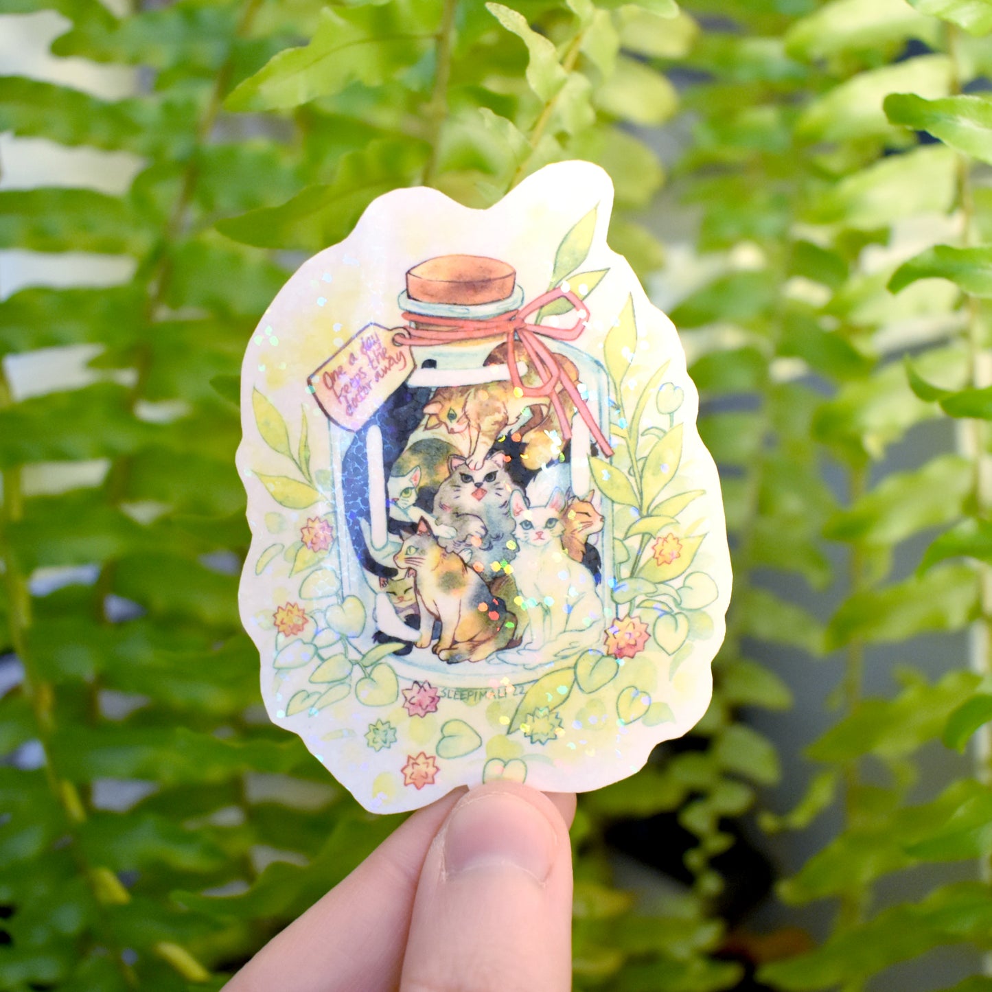 One A Day Holographic Sticker