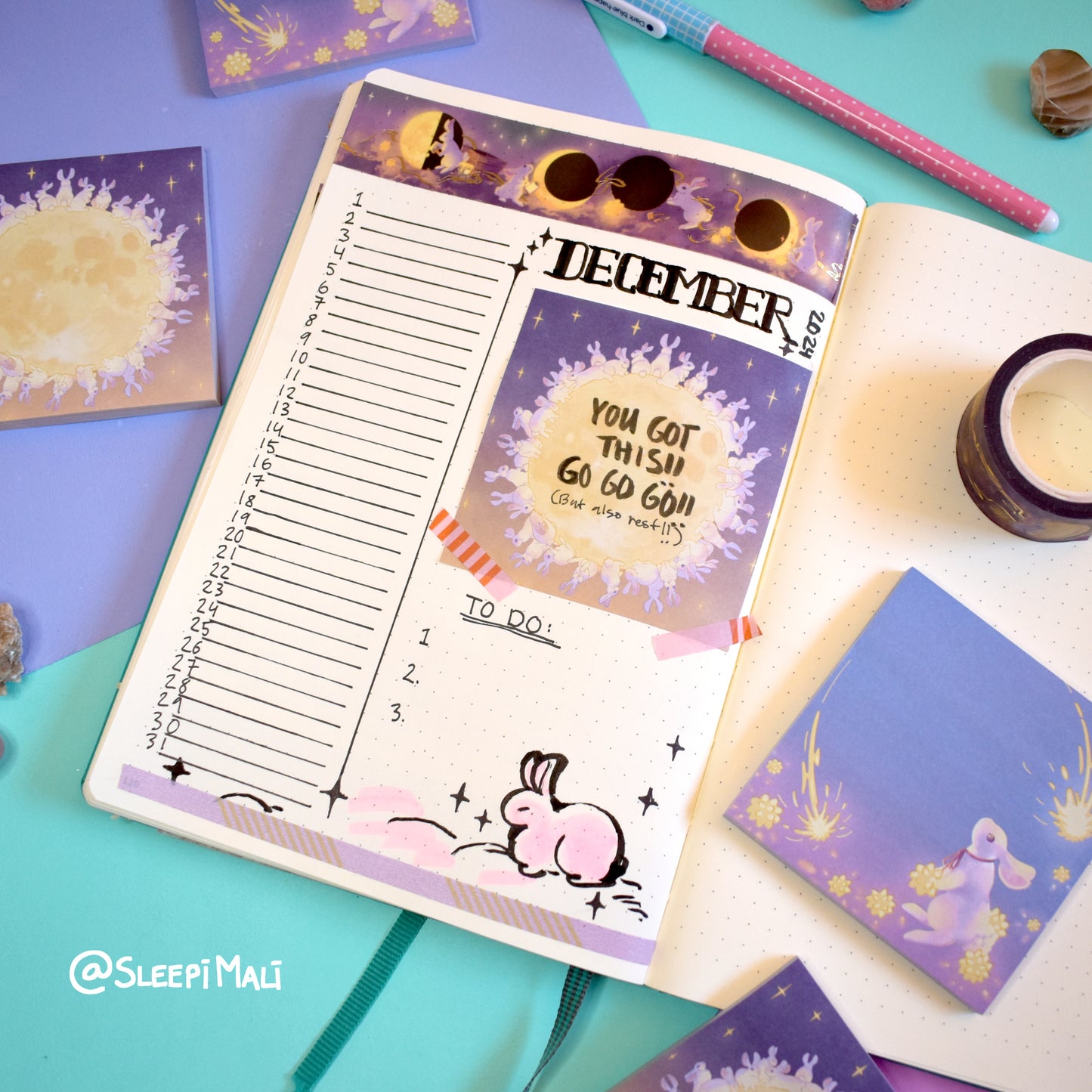 Moon Bunnies - Memo Pad