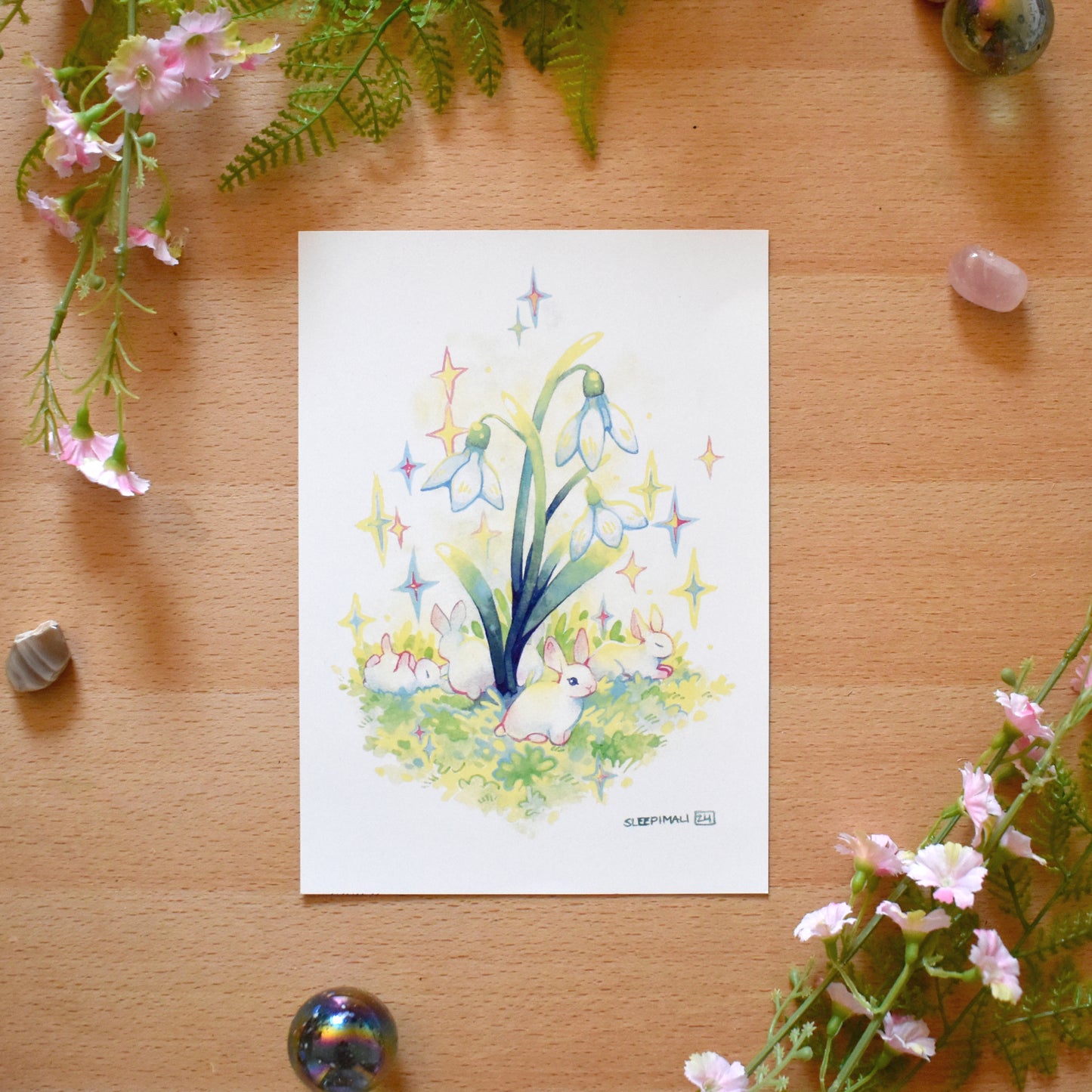 Sweet Snowdrops Print