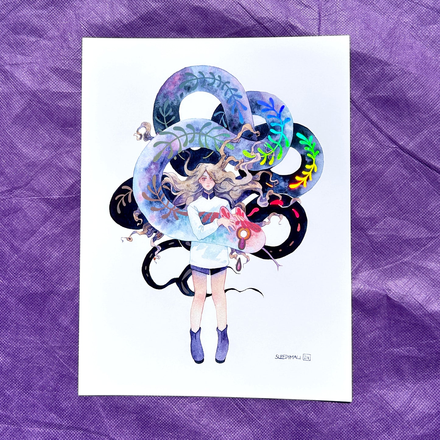 Big Noodle holographic foil print