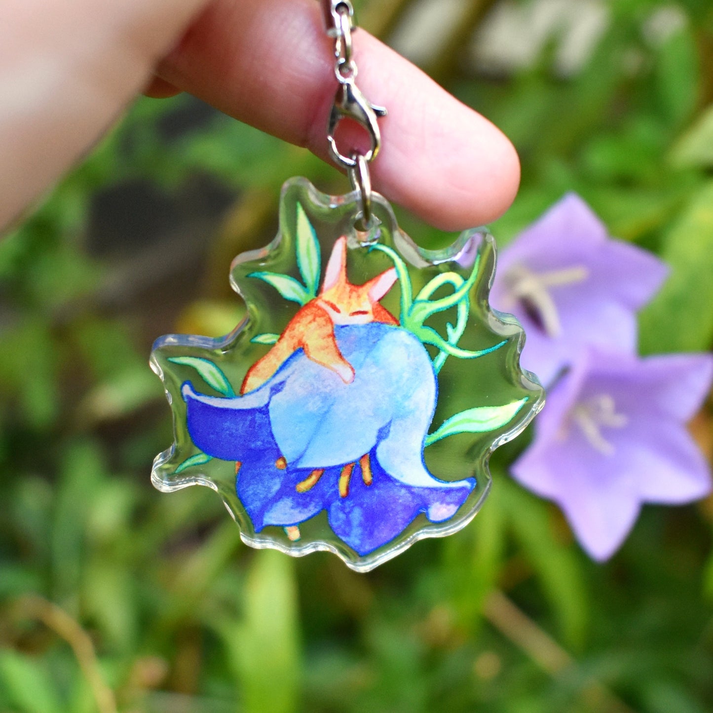 Bluebell Catnap - Clear Acrylic Charm