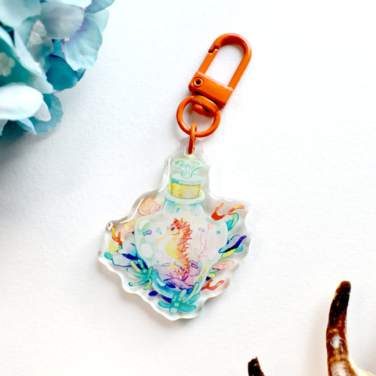 Sea Horsie - Clear Acrylic Charm