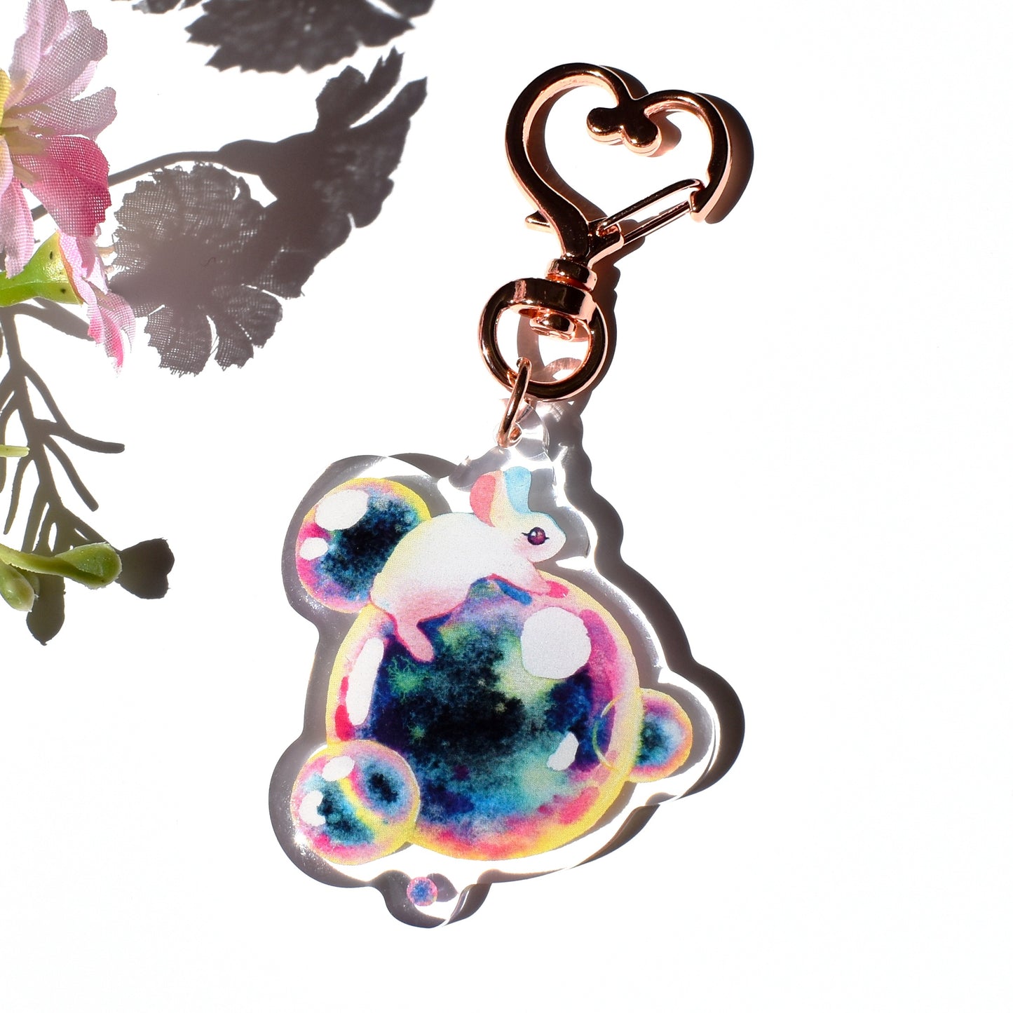 Fleeting but Beautiful - Clear Acrylic Charm
