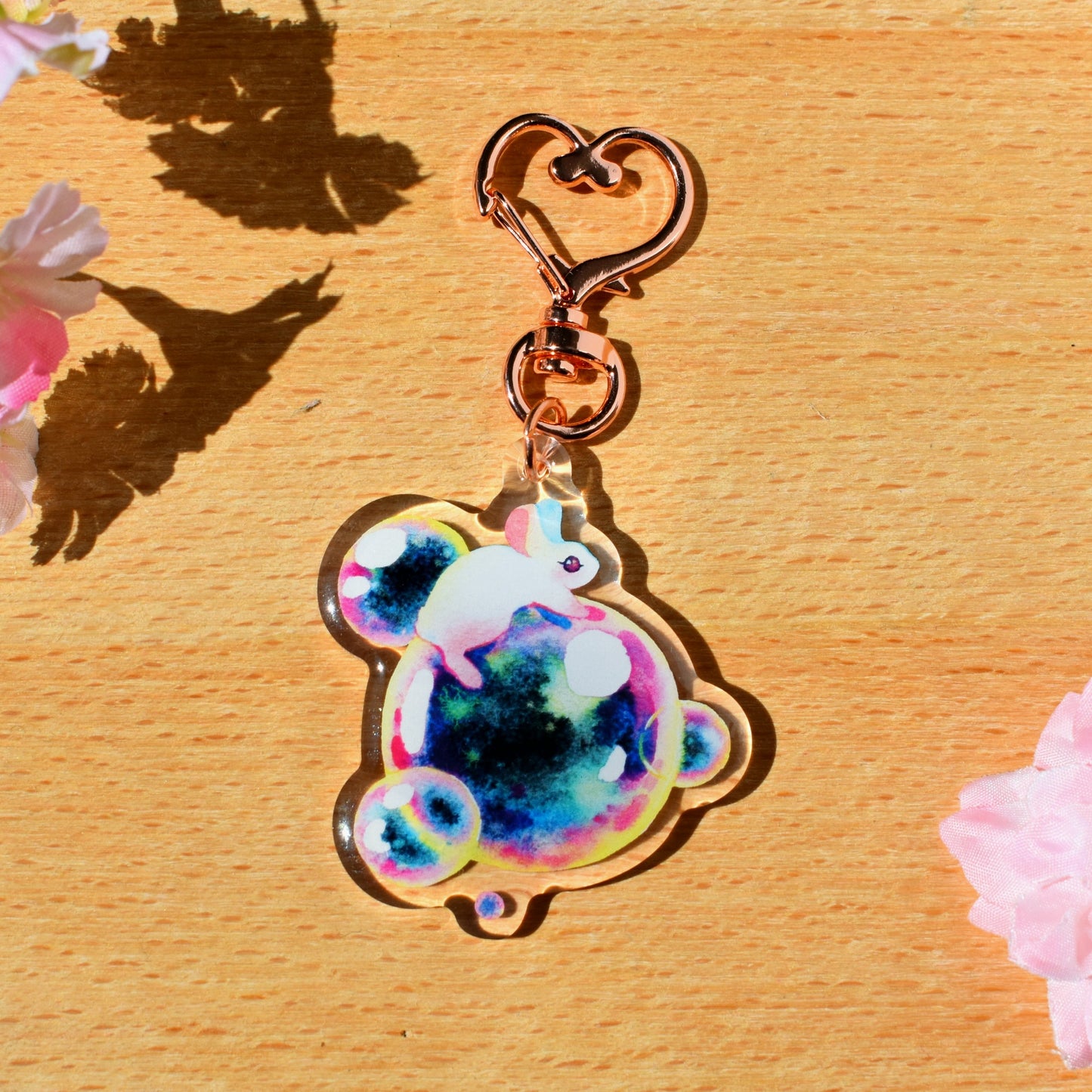 Fleeting but Beautiful - Clear Acrylic Charm