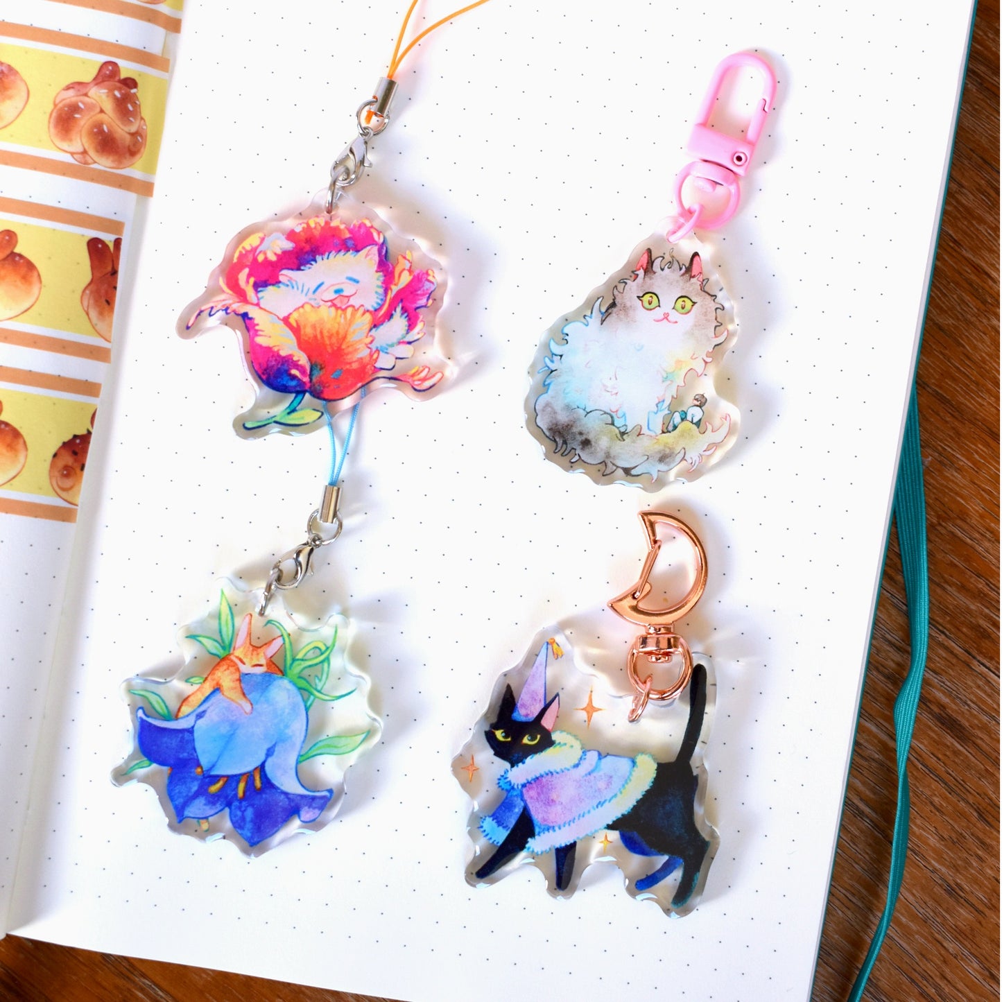 Tulip Pup - Clear Acrylic Charm