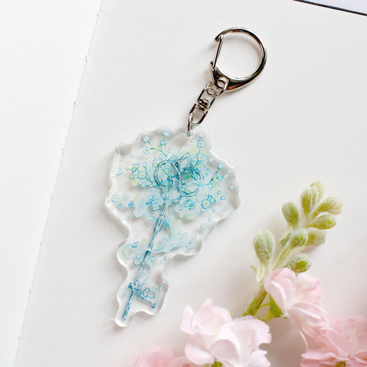 Key of Breath - Clear Acrylic Charm