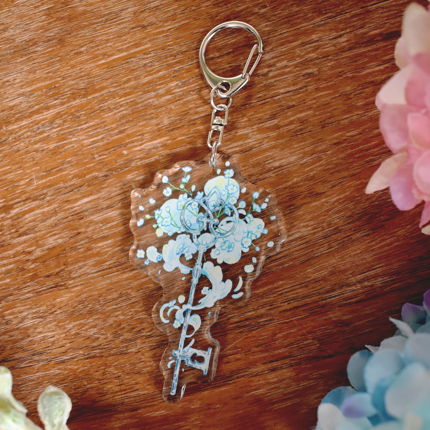 Key of Breath - Clear Acrylic Charm