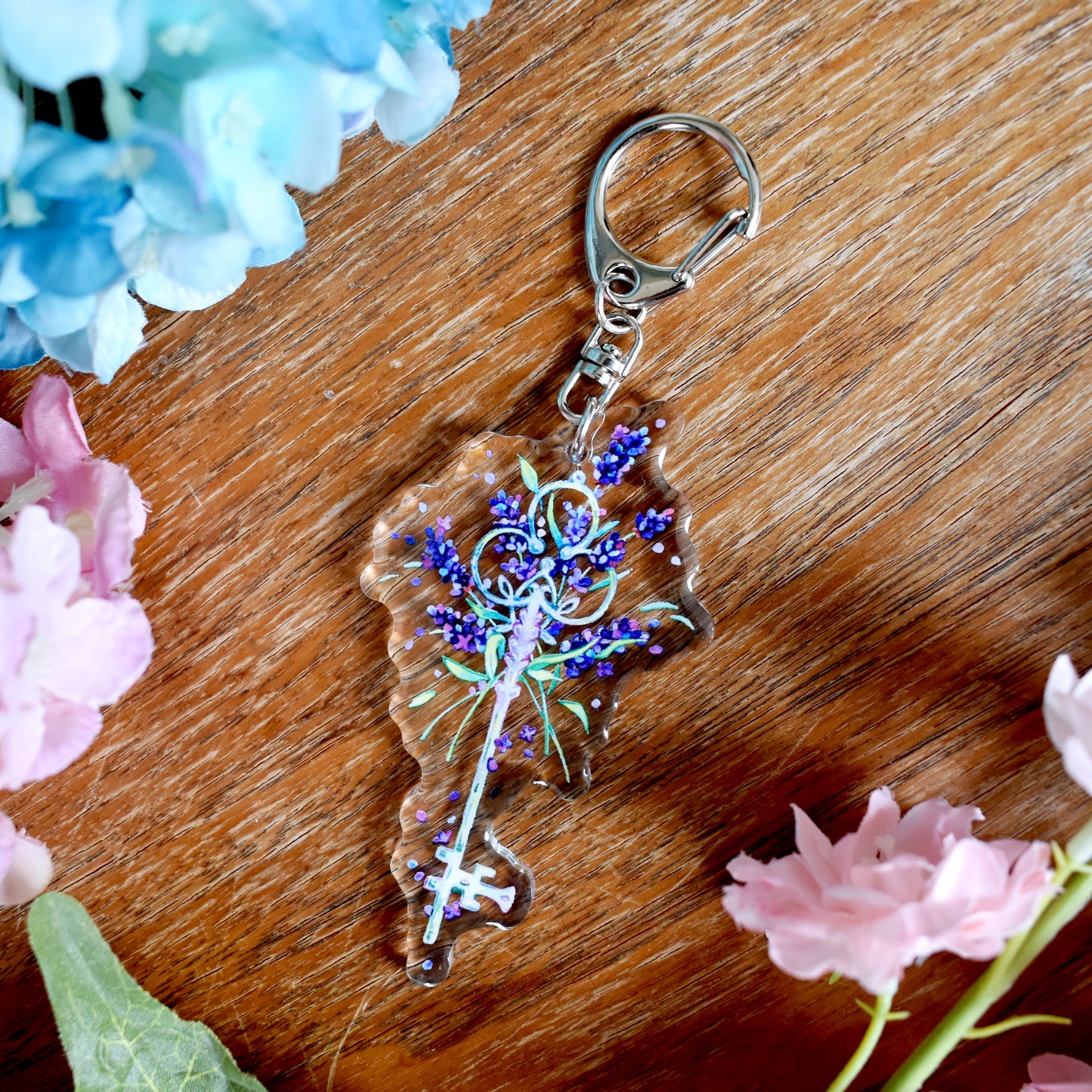 Key of Calm - Clear Acrylic Charm
