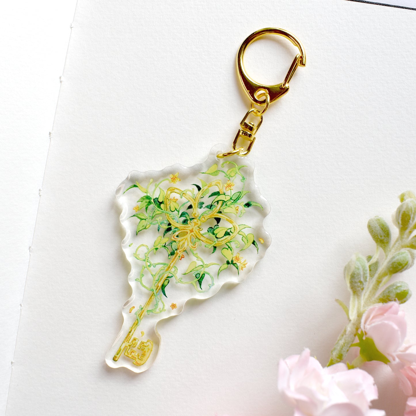 Key of Growth - Clear Acrylic Charm