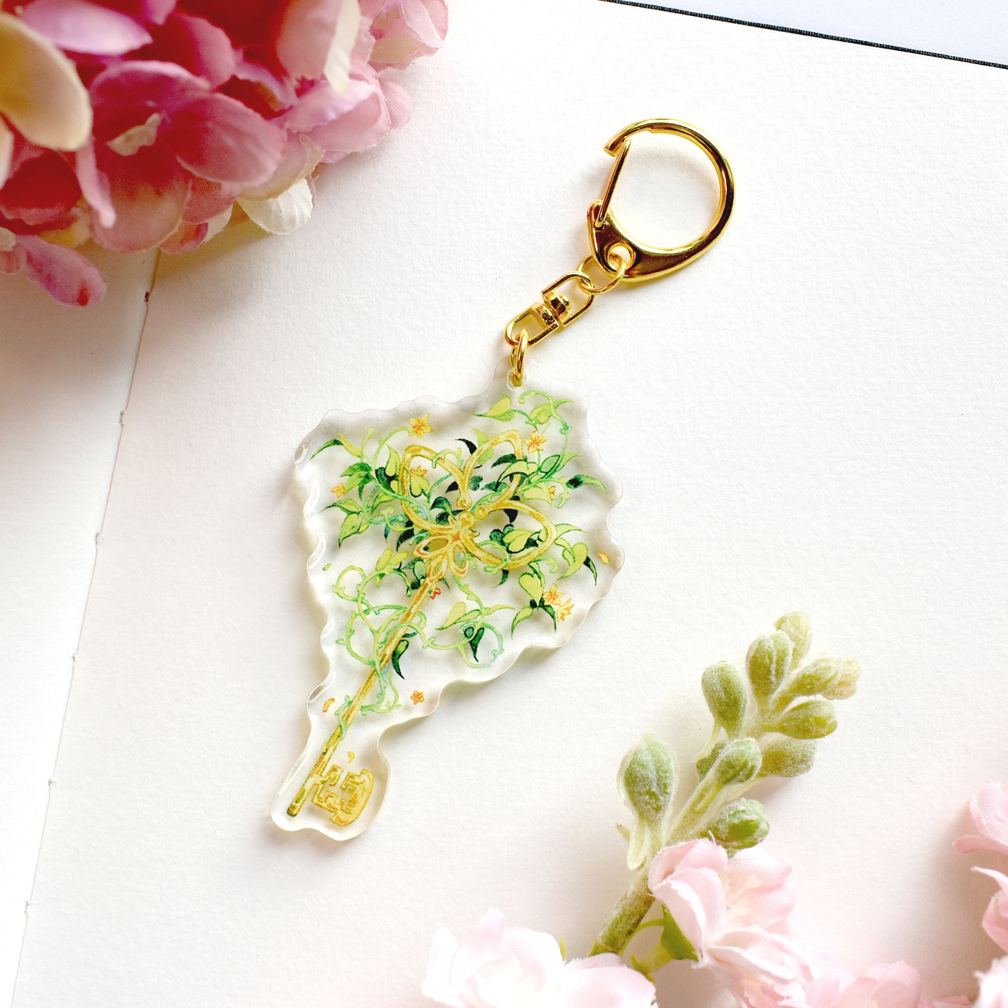 Key of Growth - Clear Acrylic Charm
