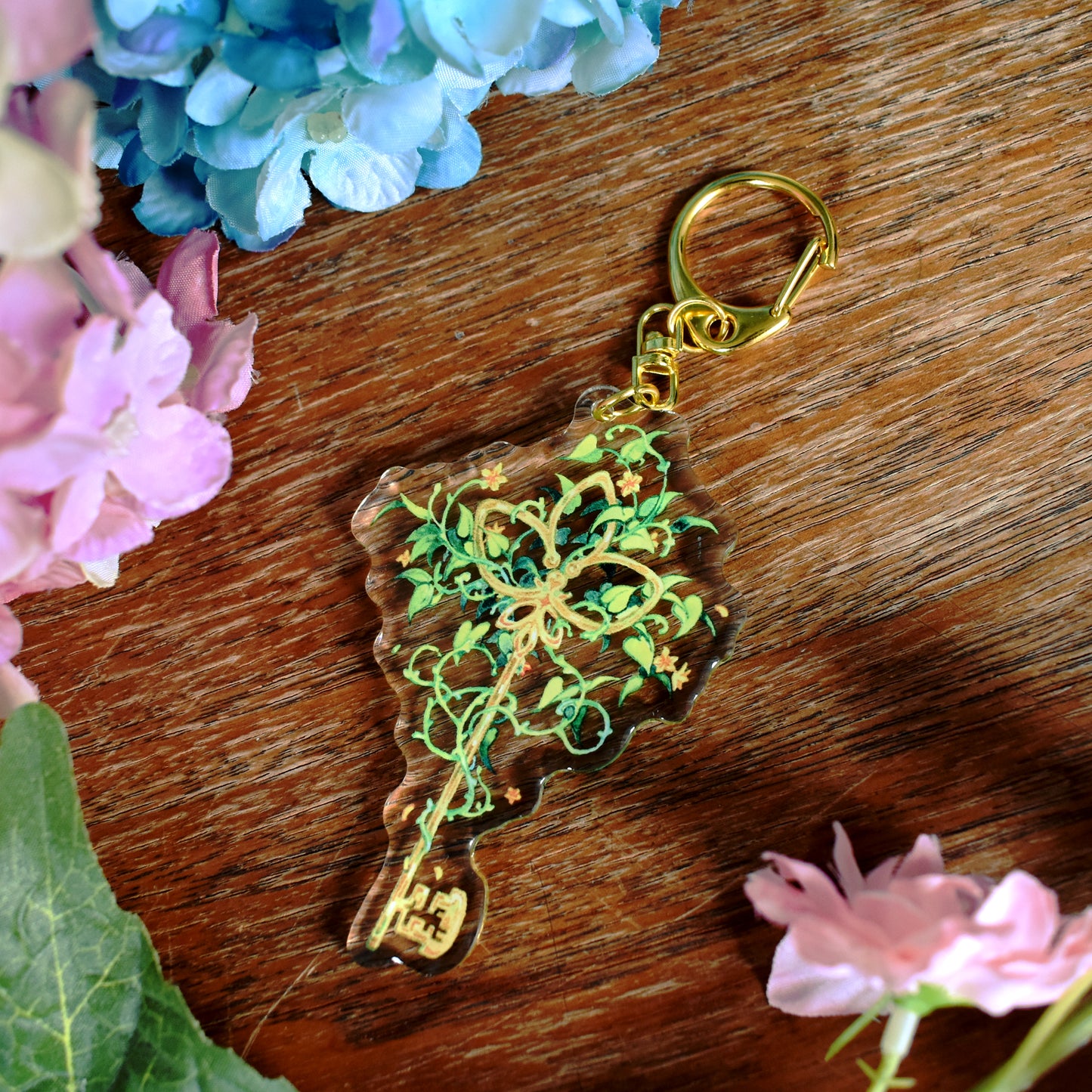 Key of Growth - Clear Acrylic Charm