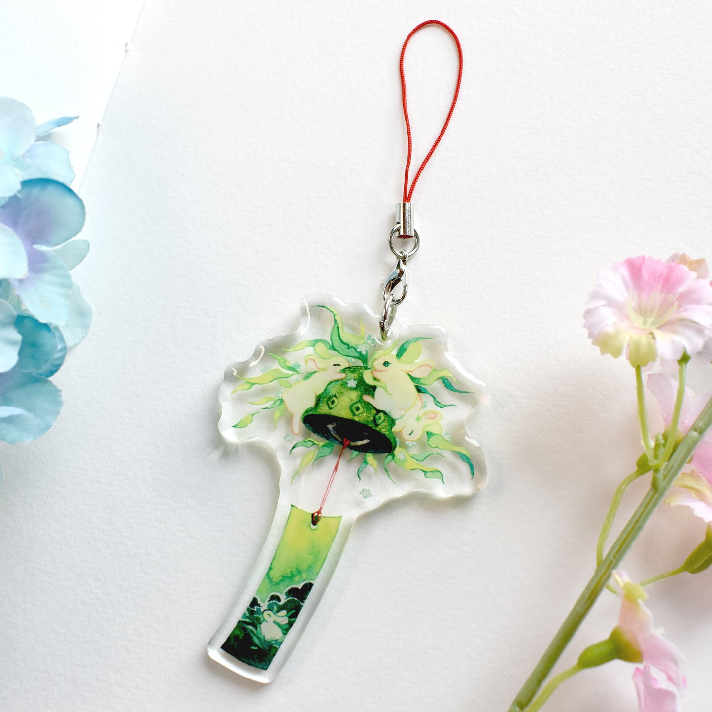 Bell Buns -  Clear Acrylic Charm