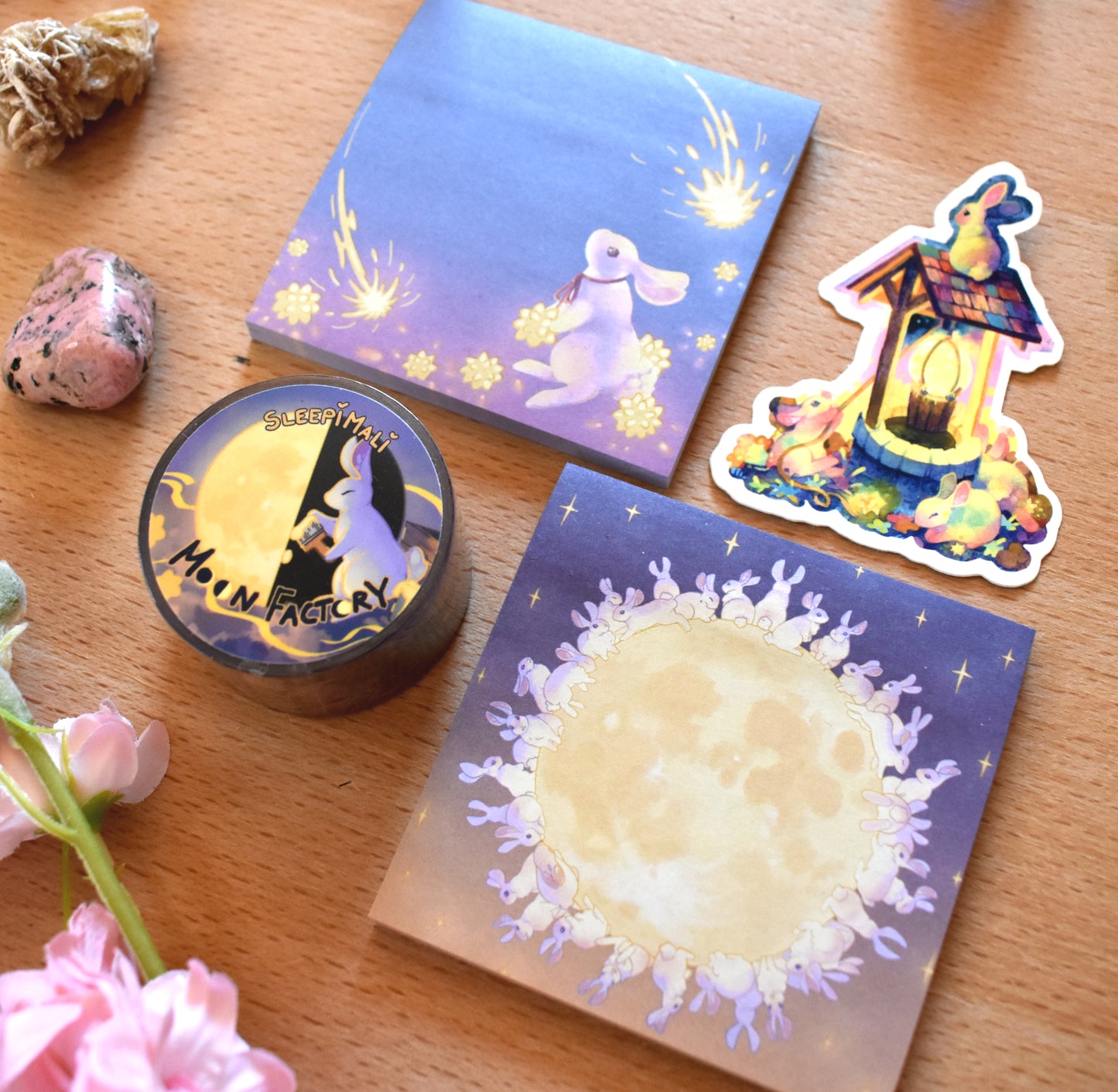 Moon Bunnies - Memo Pad
