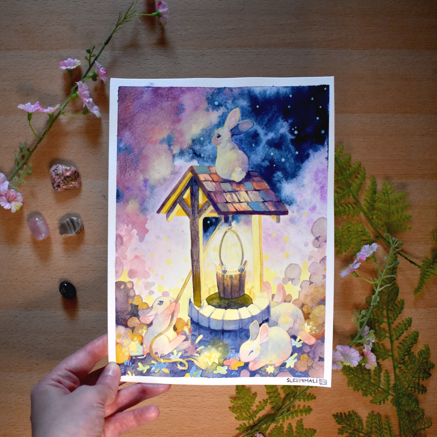 Wishing Well - Original Watercolour Painting