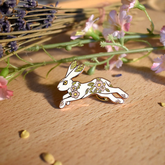 Summer Hare Enamel Pin