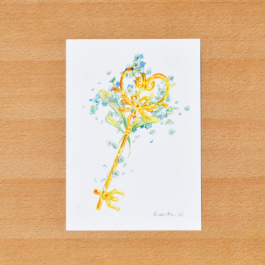 Key of Love and Compassion - A5 Print