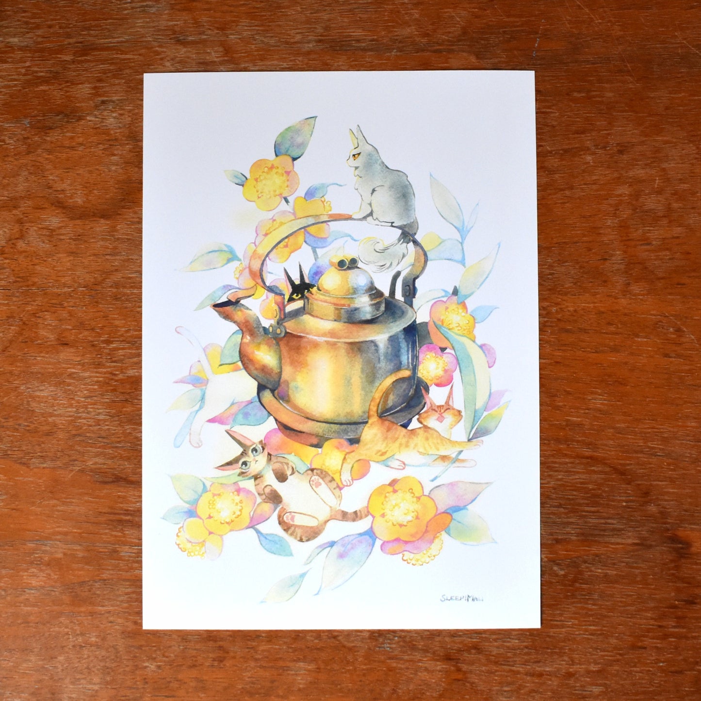 Kittea Party - A4 print