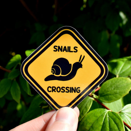Snails Crossing -  sticker