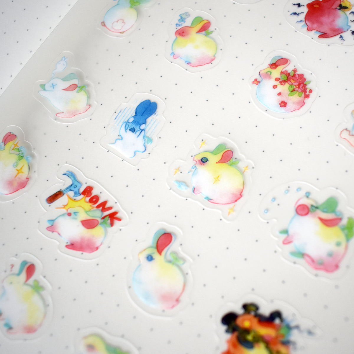 Bunnicons - 14 x 19cm sticker sheet