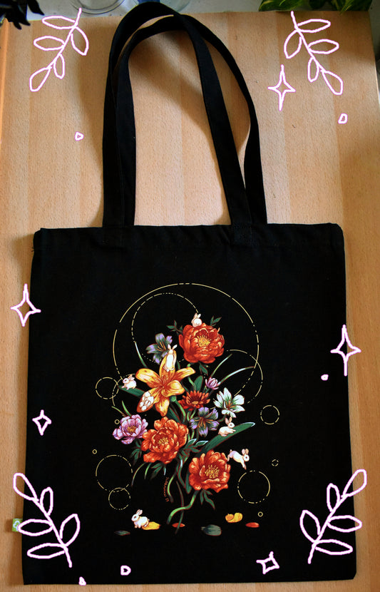 Bunny Bouquet Tote Bag