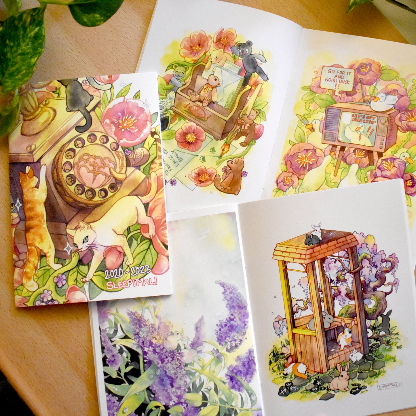 SleepiMali Watercolour Zine