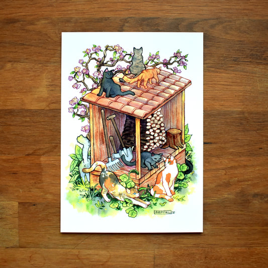 Cat Gang - Postcard Print