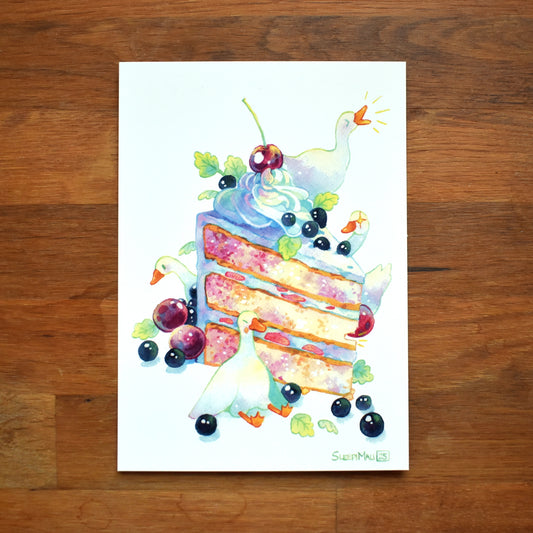Honkering for Cake - Postcard Print